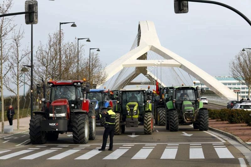 Tractorada en Zaragoza