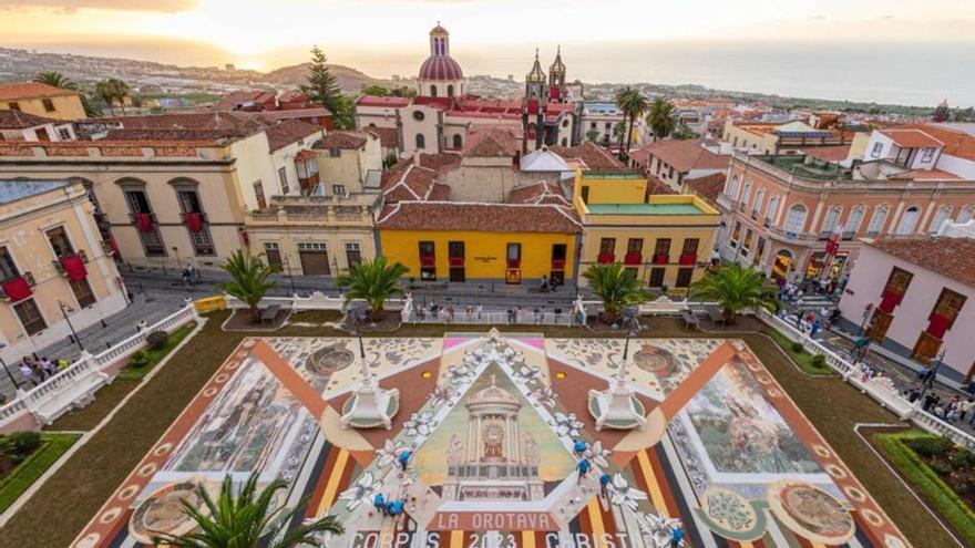 La Orotava se sobrepone y celebra hoy el Corpus Christi con todo su esplendor