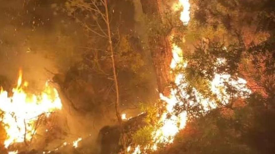 Incendio en Benirràs esta madrugada.