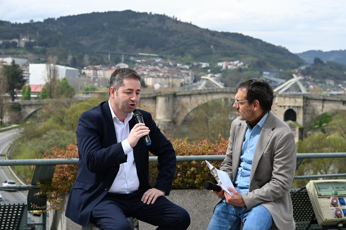 El gerente del centro comercial, Marcos Vila, durante la presentación.