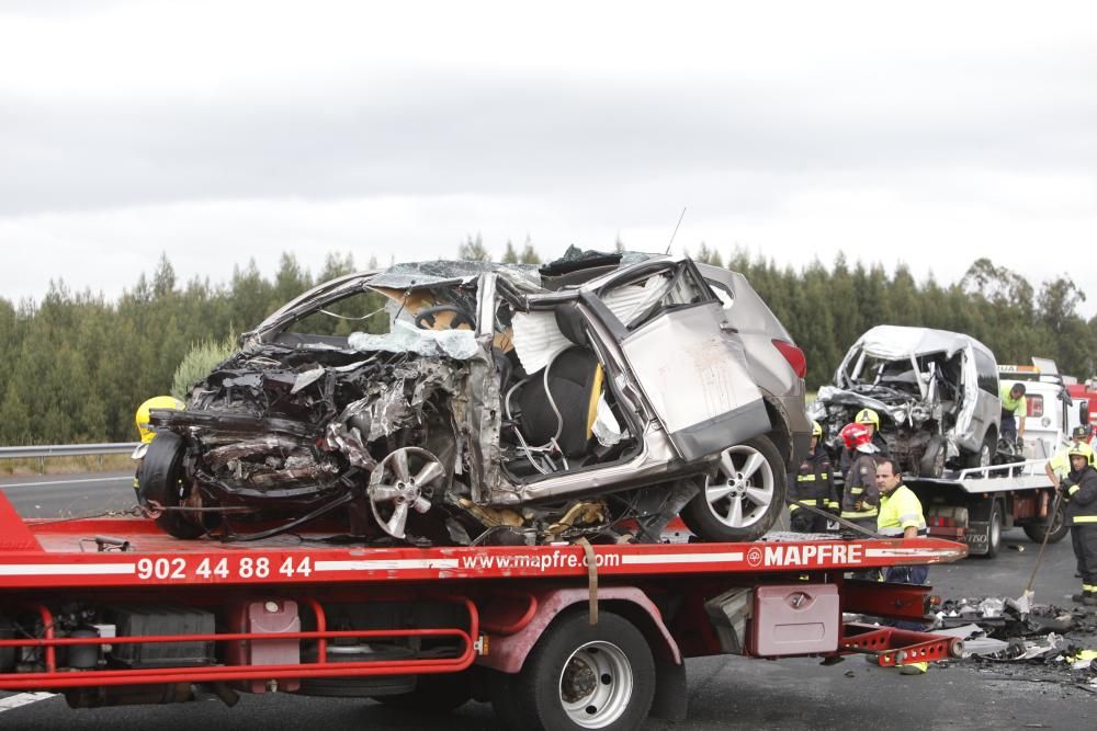 Dos fallecidos en un accidente en Aranga