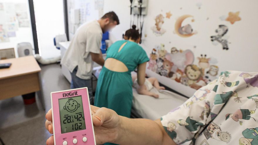 Sin aire acondicionado en el consultorio de Garbinet de Alicante