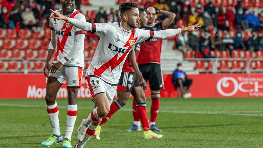 El Rayo supera al Mirandés con un gol de Andrés Martín.