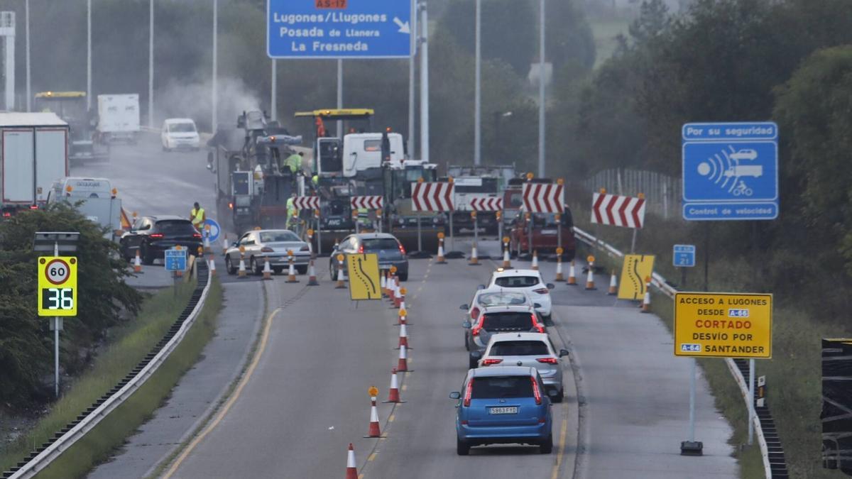 atasco carretera obras