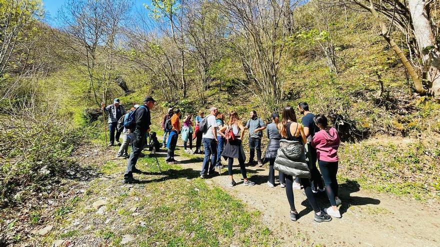 El turismo se consagra en Aller, con más de dos mil visitas en Semana Santa, el inicio de la mejora del pozo San Fernando y el desarrollo de una senda de 31 kilómetros