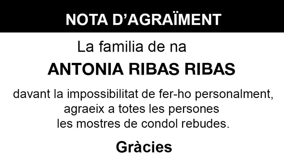 Nota Antonia Ribas Ribas