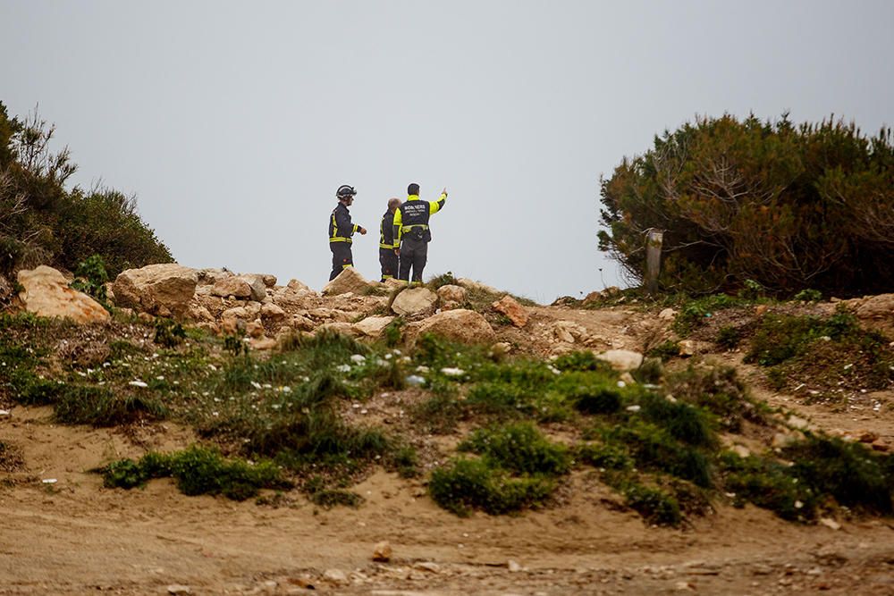 Operativo de búsqueda de un joven en Portinatx