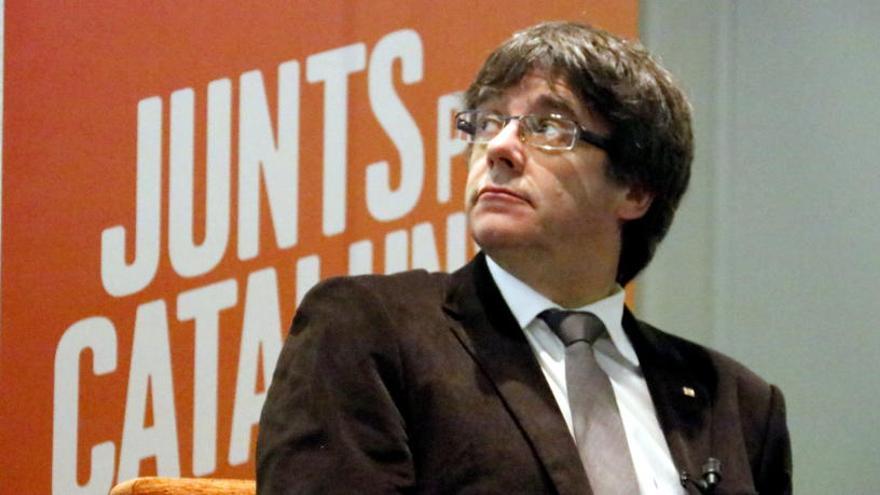 El cap de llista de Junts per Catalunya, Carles Puigdemont