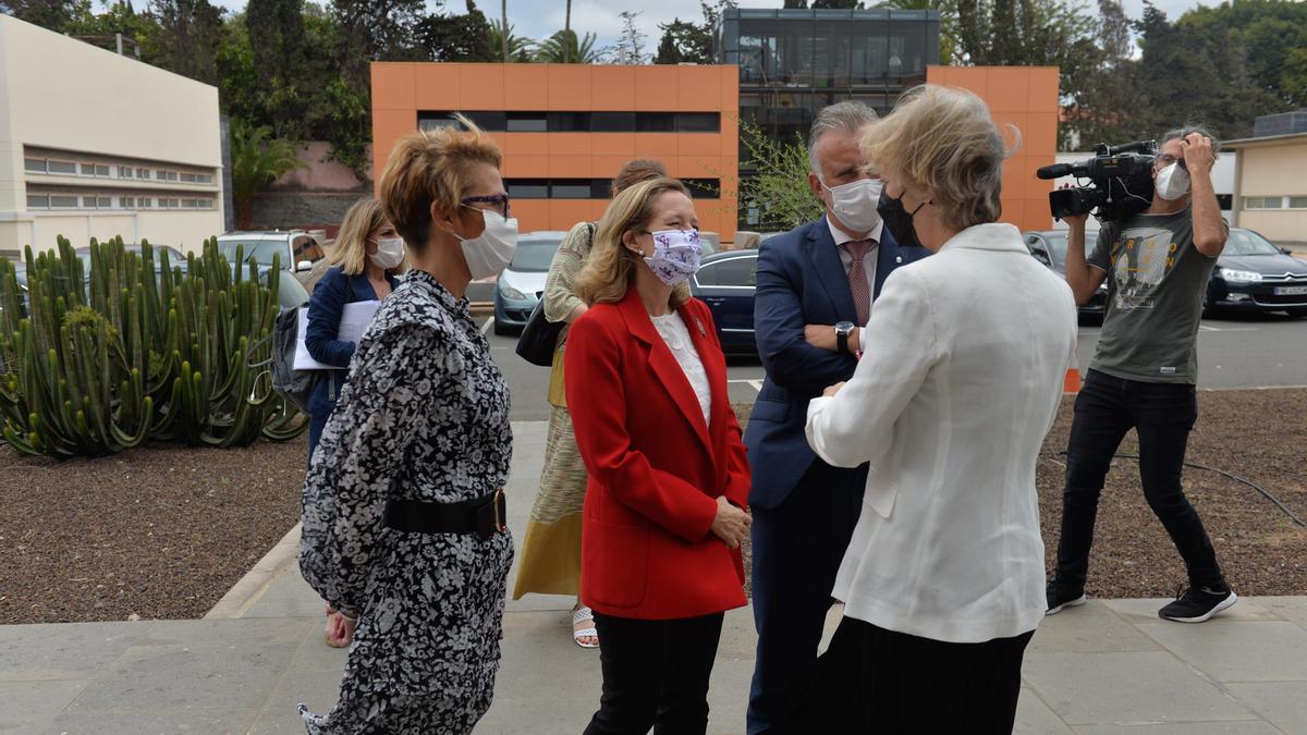 La ministra Nadia Calviño visita el Parque Científico Tecnológico de la ULPGC