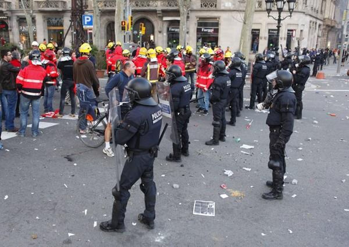 Los incidentes del 29-M, vistos por Josep Garcia.