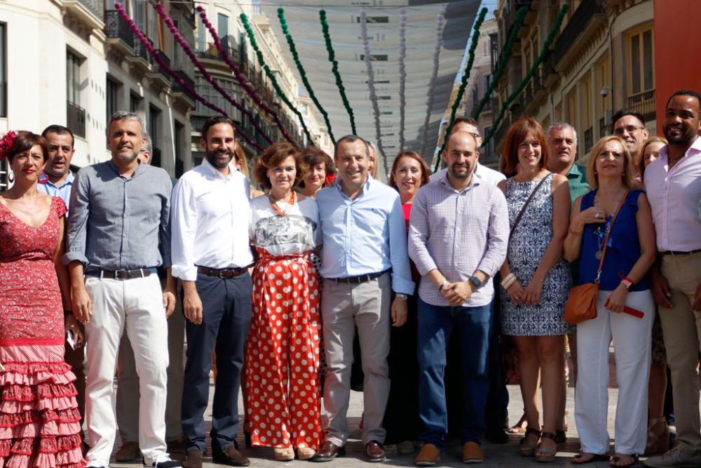 Visita de Carmen Calvo a la Feria del Centro