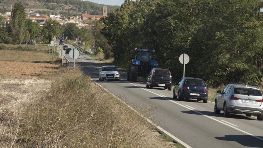 Tram de la carretera BV-4501, al costat de la qual s&#039;habilitarà el carril