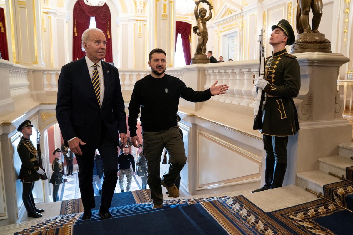 El presidente de los Estados Unidos, Joe Biden visita Ucrania