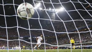 Tanda de penaltis de la final de la Champions Real Madrid-Atlético. La retransmisión más vista del 2016 en la televisión española. 