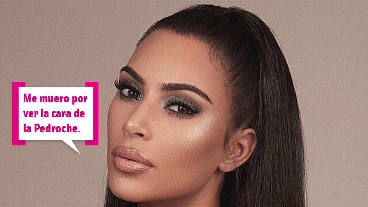 Kim Kardashian se muere por ver la cara de la Pedroche