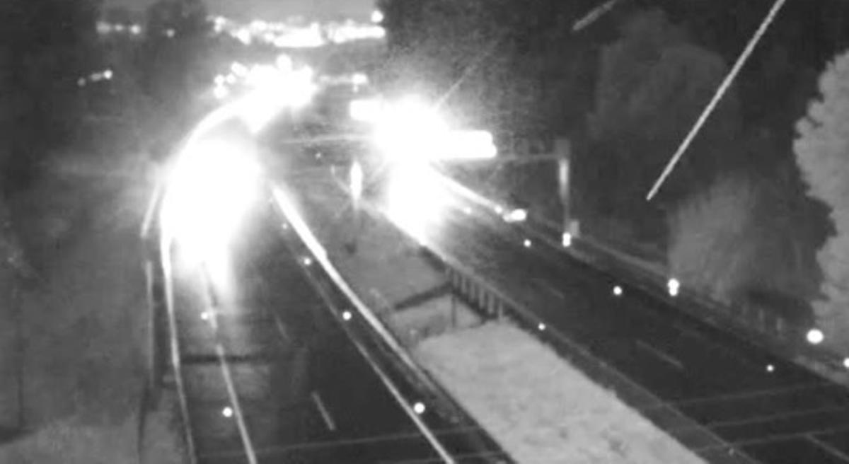 Imagen de las cámaras de la DGT en el lugar del accidente