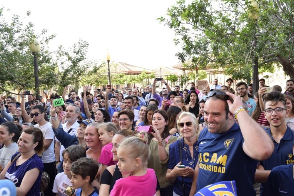 Celebración del ascenso a Segunda División A del UCAM