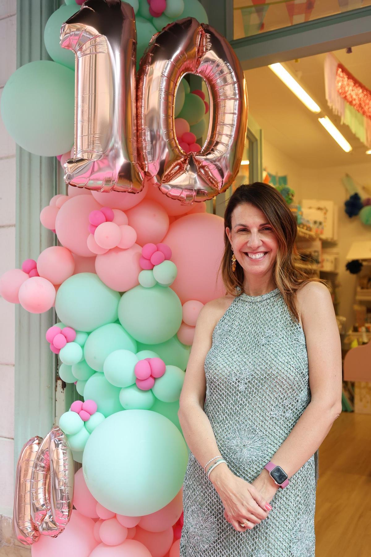 Virginia Marí, fundadora de Chic Events, durante la celebración del aniversario.