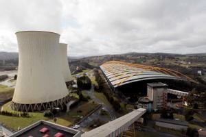 Vista aérea de las instalaciones de la central térmica de Endesa en el municipio coruñés de As Pontes.