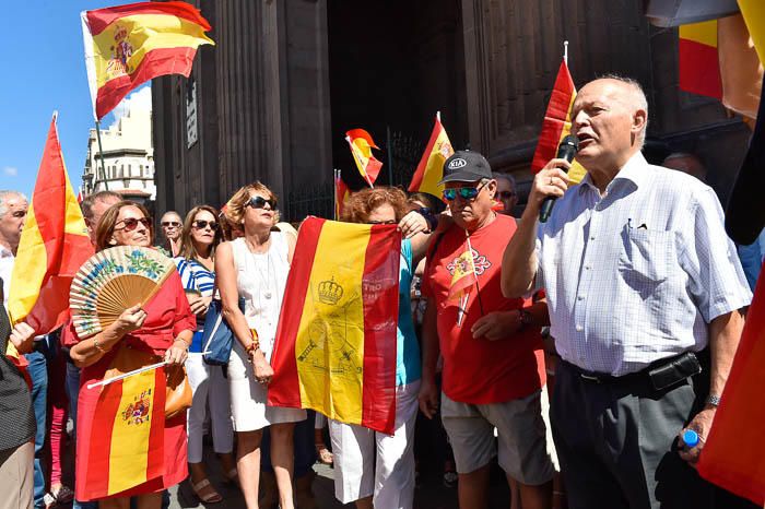 Concentración por la unidad de España, en la ...