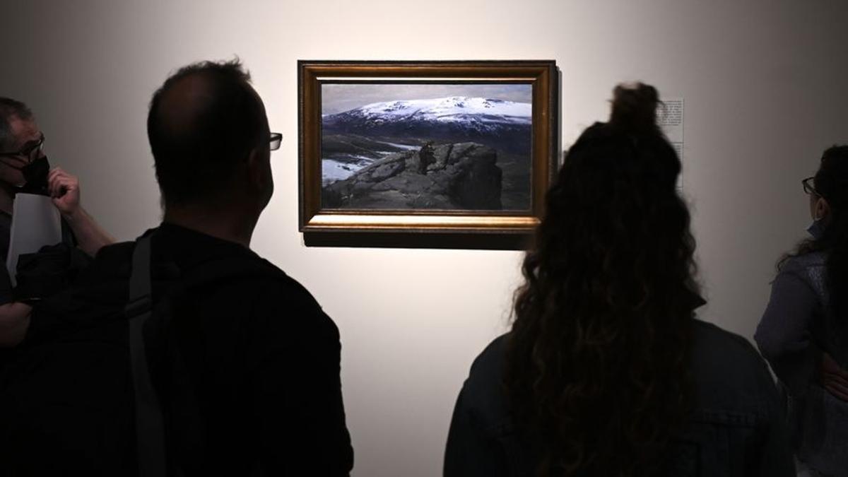 Visitantes en la muestra 'El latido de la naturaleza'.