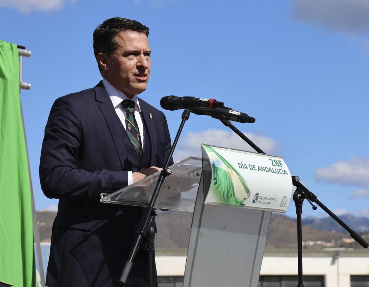 El alcalde de Torrox, Óscar Medina.