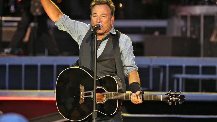 Una imagen de Bruce Springsteen durante un concierto.