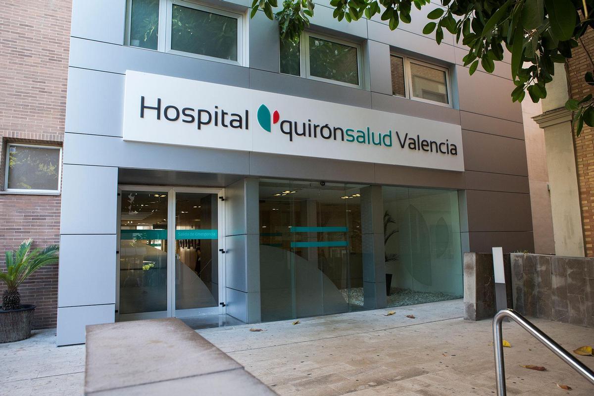 Fachada del hospital QuirónSalud Valencia donde se encuentra la Unidad del Dolor.