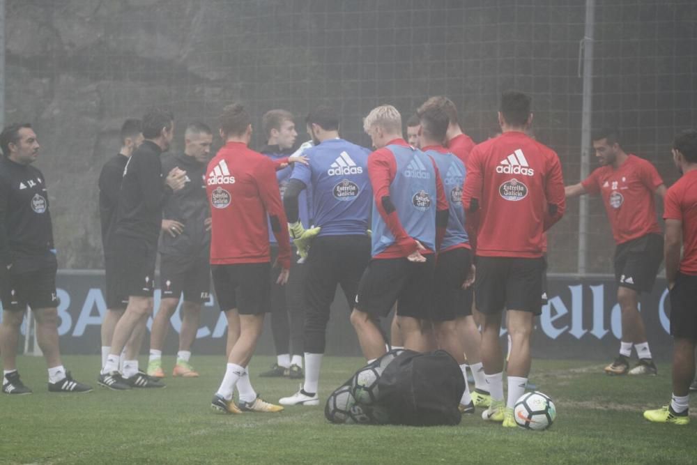 Entrenamiento del Celta en A Madroa