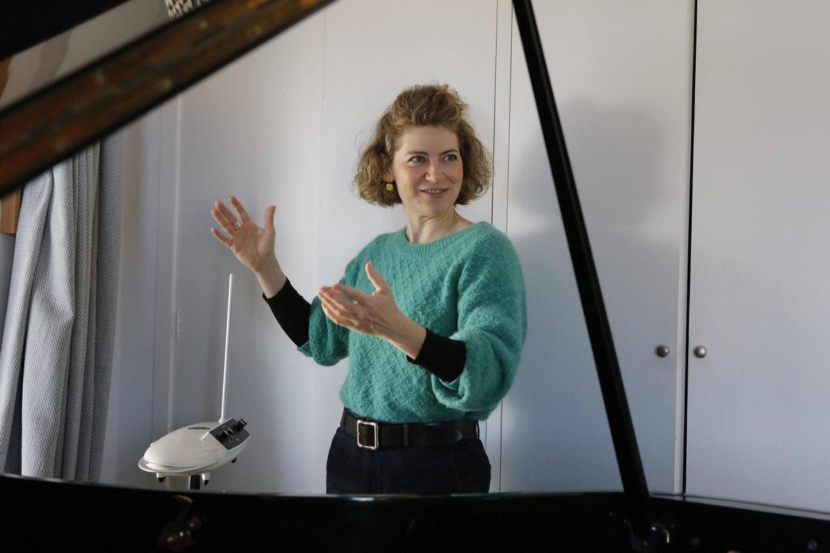 Julie Reier in ihrem Zuhause in Son Rapinya, wo sie auch komponiert.