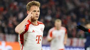 Kimmich celebrando el tanto ante el Arsenal