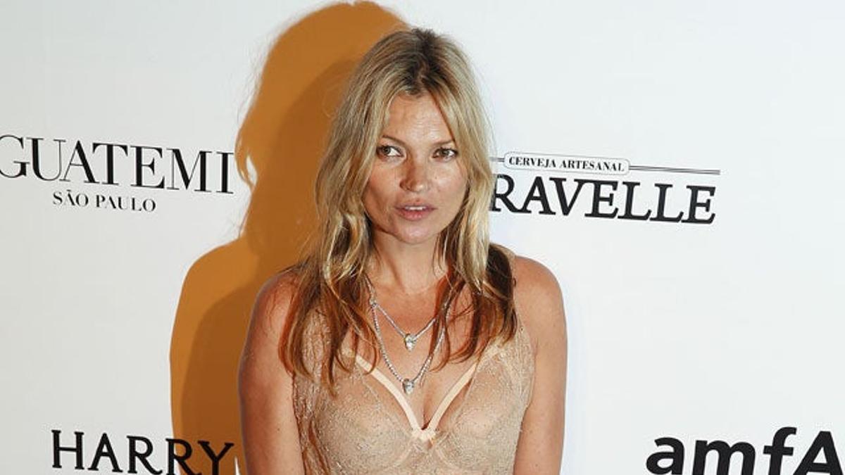 Kate Moss en la gala amFAR 2015 de Sao Paulo