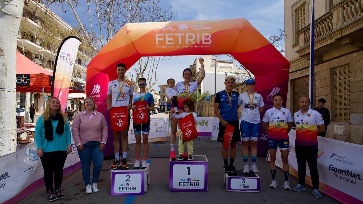 Podio del Campeonato de Baleares de duatlón