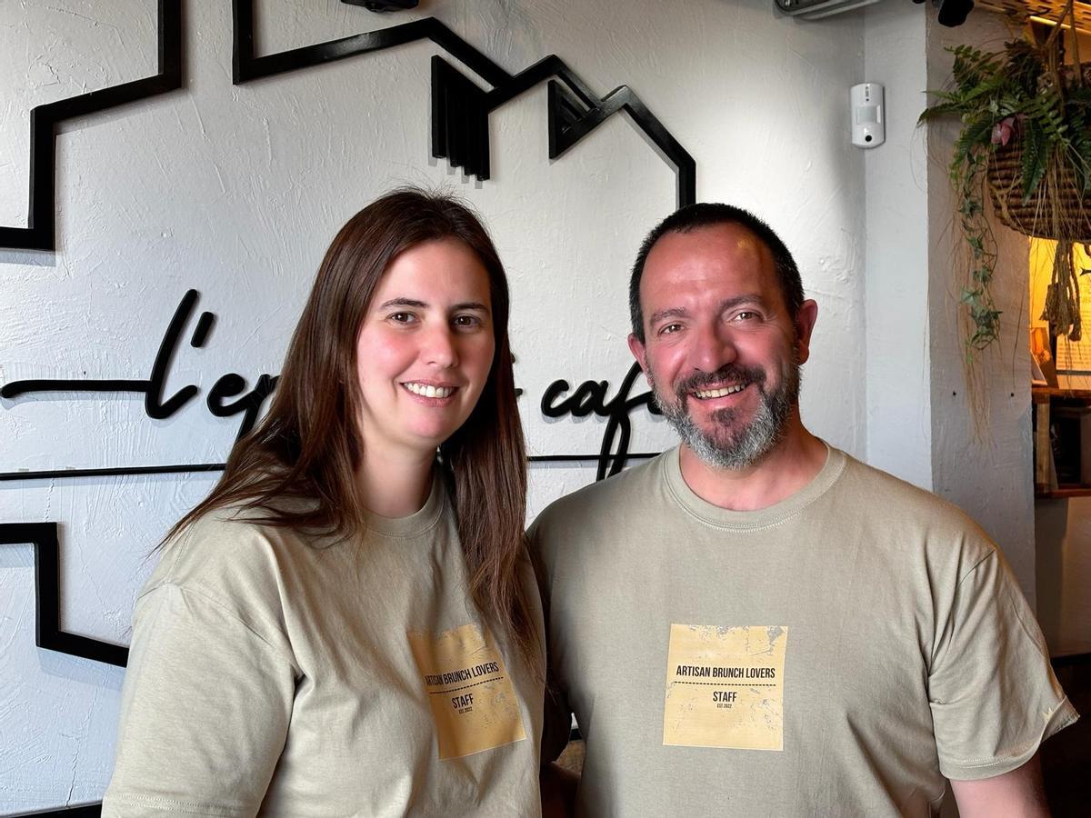 Ana i Carlos, propietaris de l'Epígraf Cafè