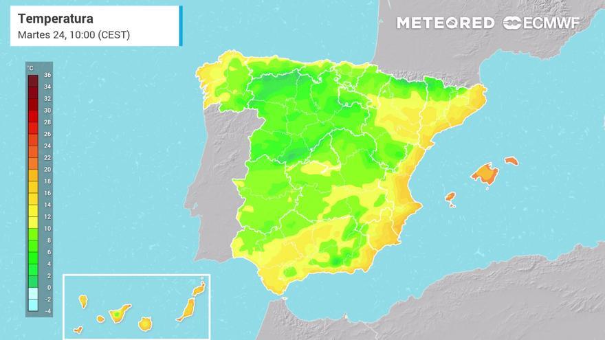 El paso de un frente activo dejará lluvias y viento intenso este martes