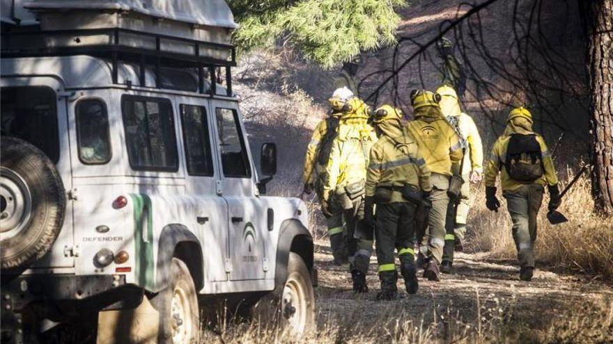 El Infoca controla el incendio forestal de Luque y logra extinguir el de La Carlota