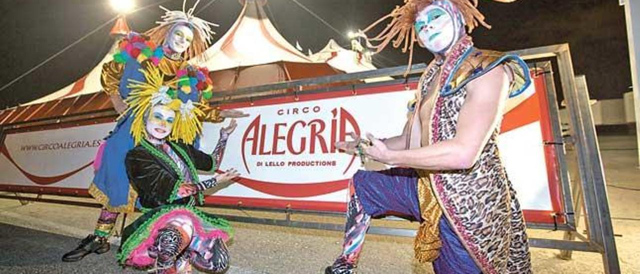 El Circo Alegría, uno de los atractivos de estas fiestas navideñas.