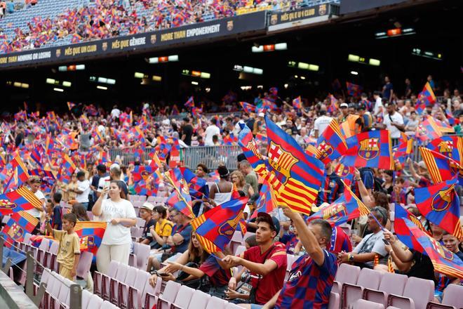 Así se vivió la presentación de los jugadores en el Camp Nou