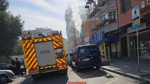 Incendio en un inmueble de Sant Boi de Llobregat.