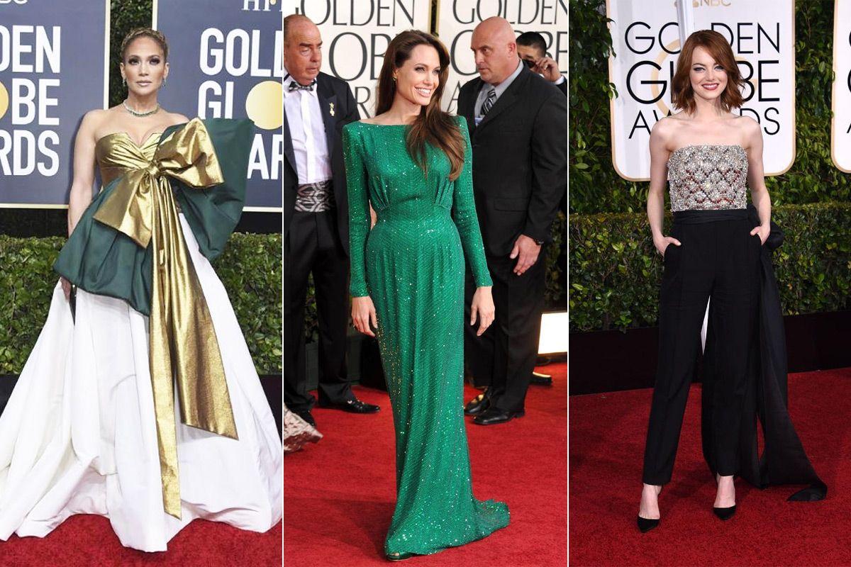 Jennifer Lopez, Angelina Jolie o Emma Stone, entre las mejores vestidas de la historia de los Globos de Oro