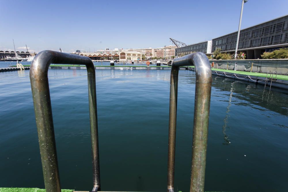 Nueva zona de baño en la Marina de València