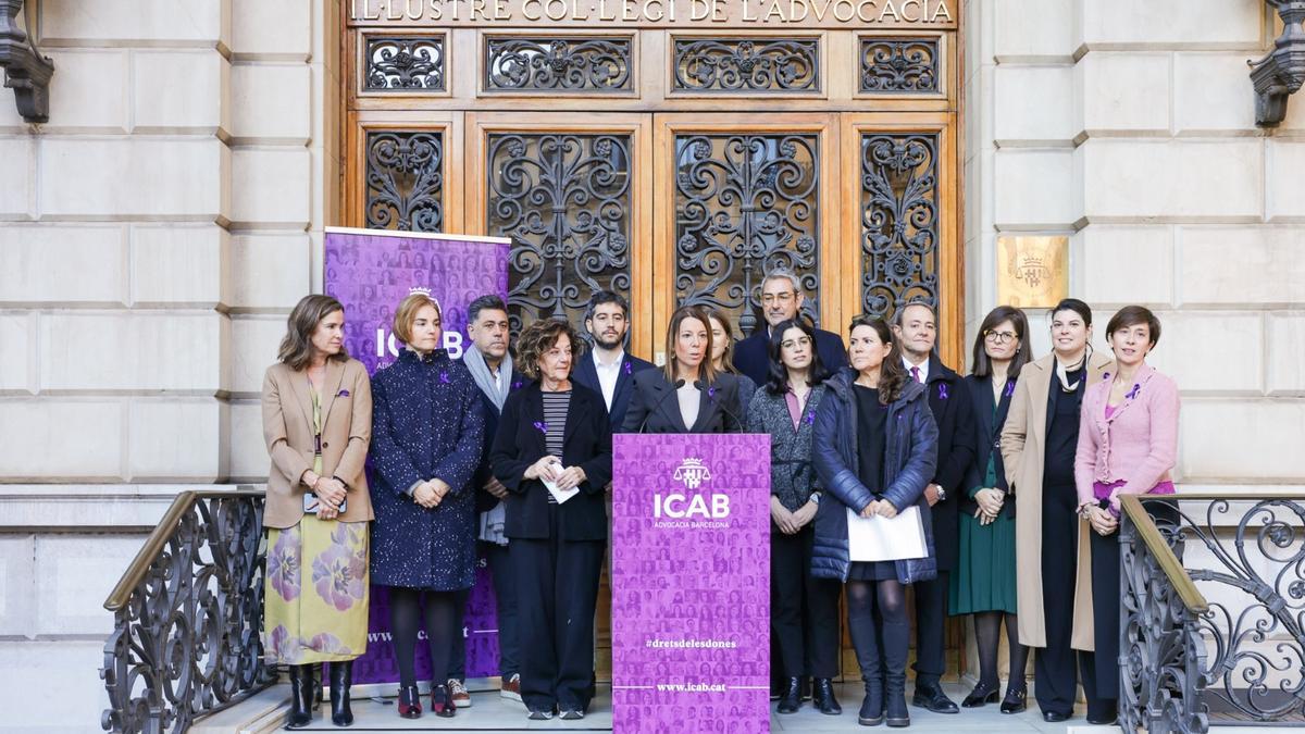 Imagen del acto del 25-N en el Colegio de la Abogacía de Barcelona