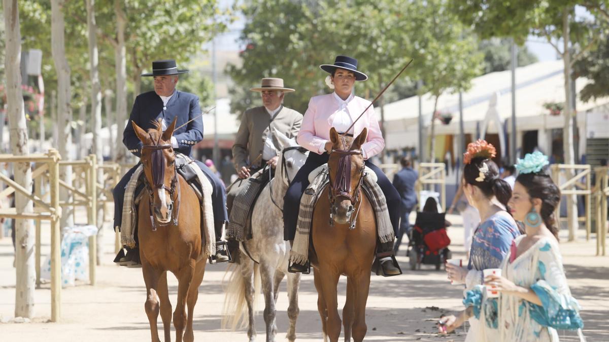 Caballlistas en la Feria de Córdoba, en una imagen de archivo.