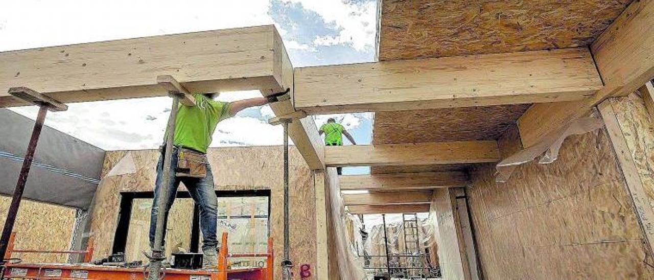 Un edificio «pionero» por su estructura modular de madera