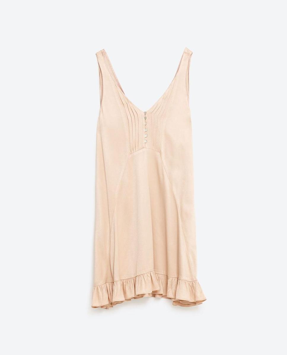 Vestido lencero, Zara (25,95€)