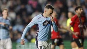 Iago Aspas celebra su gol de penalti en el minuto 85.