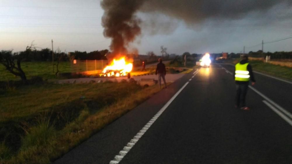 Accidente en la carretera vieja de Sineu