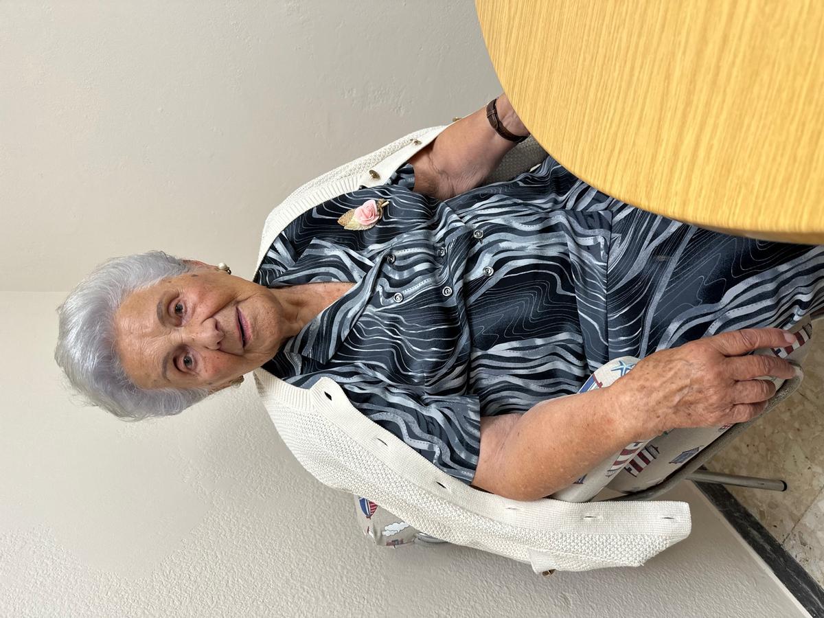 Amparo Pérez, durante la entrevista