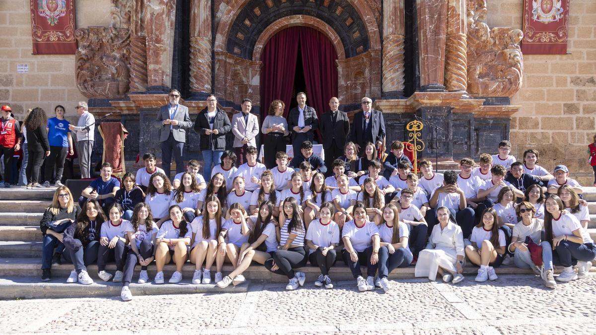 Peregrinación de alumnos de ESO y Bachillerato de Religión de la Región peregrinan a Caravaca