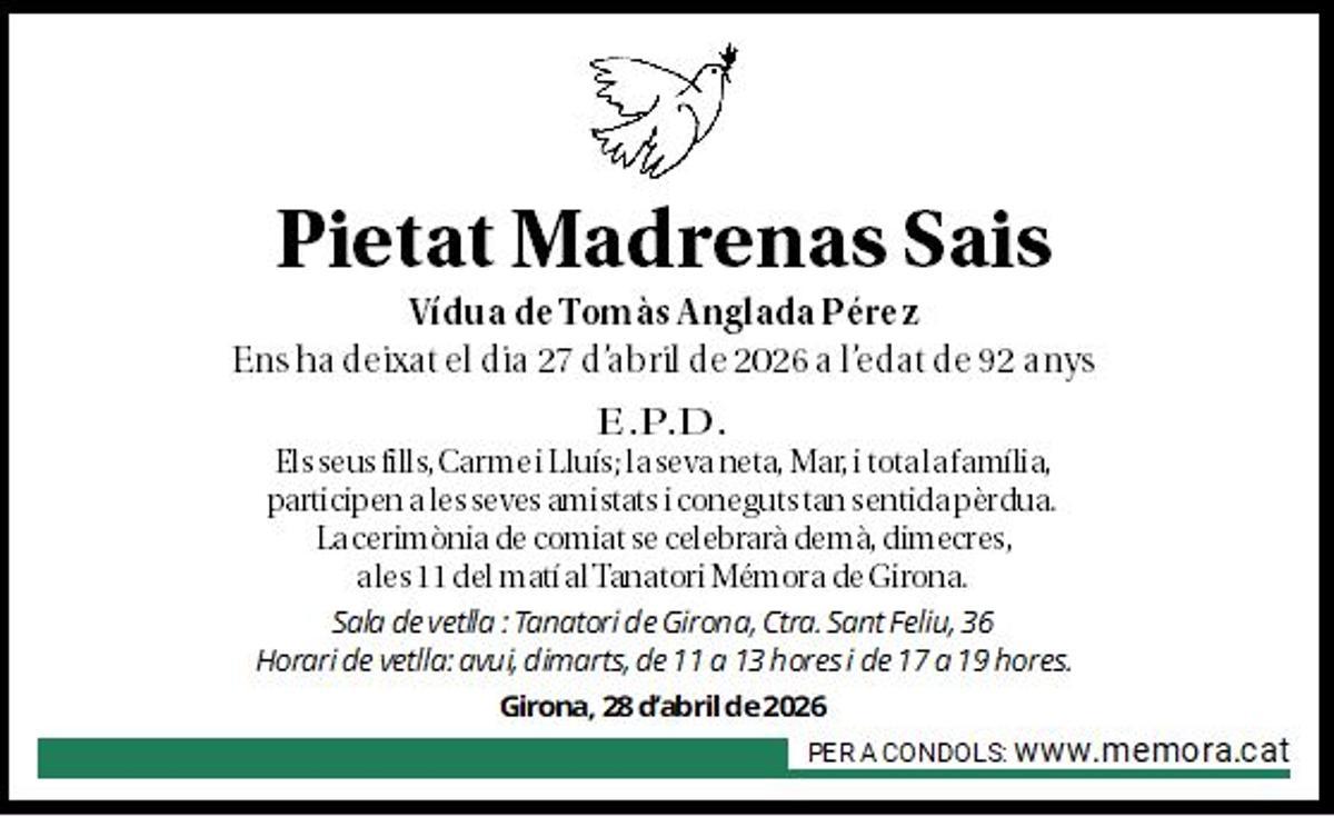 Pietat Madrenas